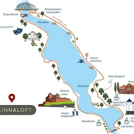 Linnaloft - Viihtyisae Asunto Linnan Vieressae Omalla Sisaeaenkaeynnillae Hämeenlinna Exterior photo